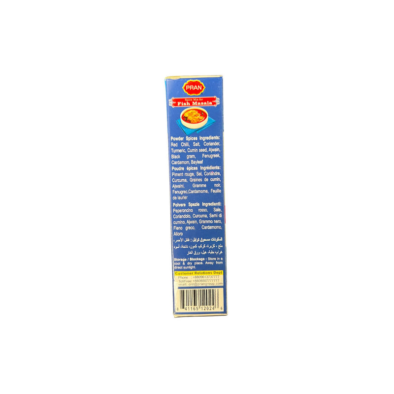 Pran Fish Masala Recipe Mix - Ingredients