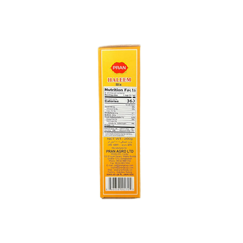 Pran Haleem Recipe Mix - Nutrition Facts