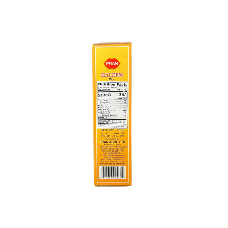 Pran Haleem Recipe Mix - Nutrition Facts