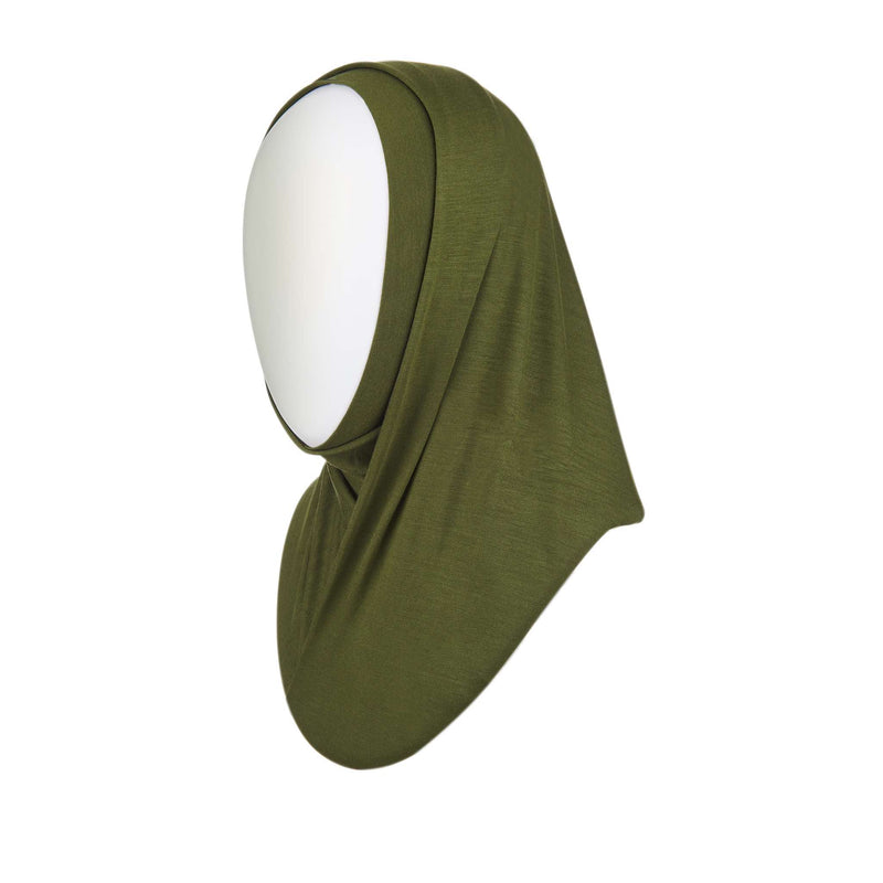 Ready to wear hijab in green - front