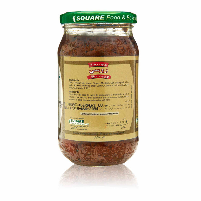 Ruchi Olive Pickle Ingredients