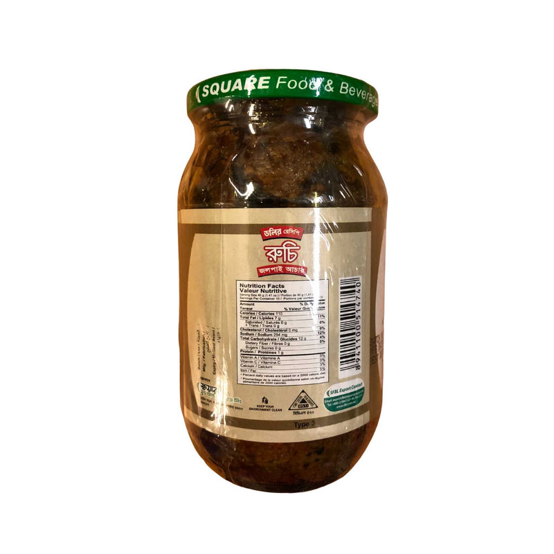 Ruchi Olive Pickle - Nutrition