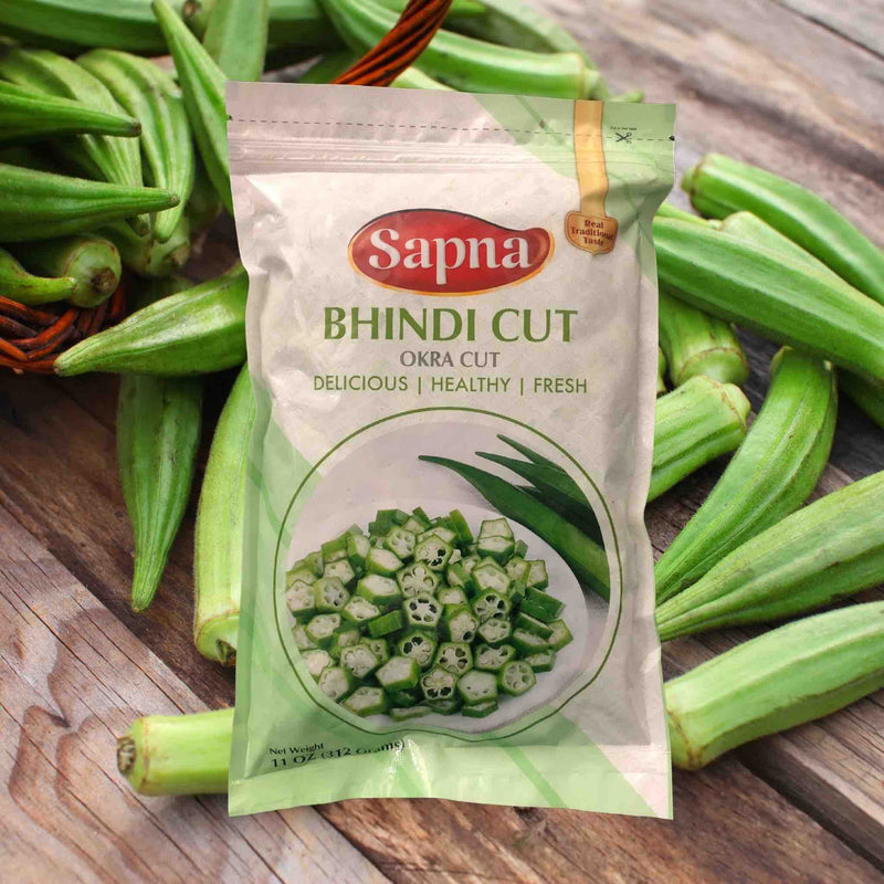 Sapna Frozen Vegetable Cut Okra Bhindi - Front