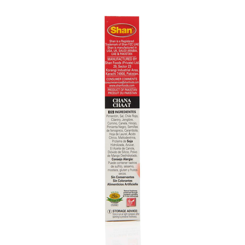 Shan Chana Chaat Mix - Ingredients