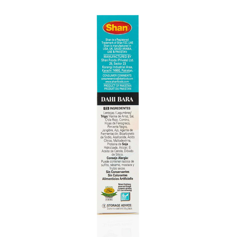 Shan Dahi Bara Mix - Ingredients
