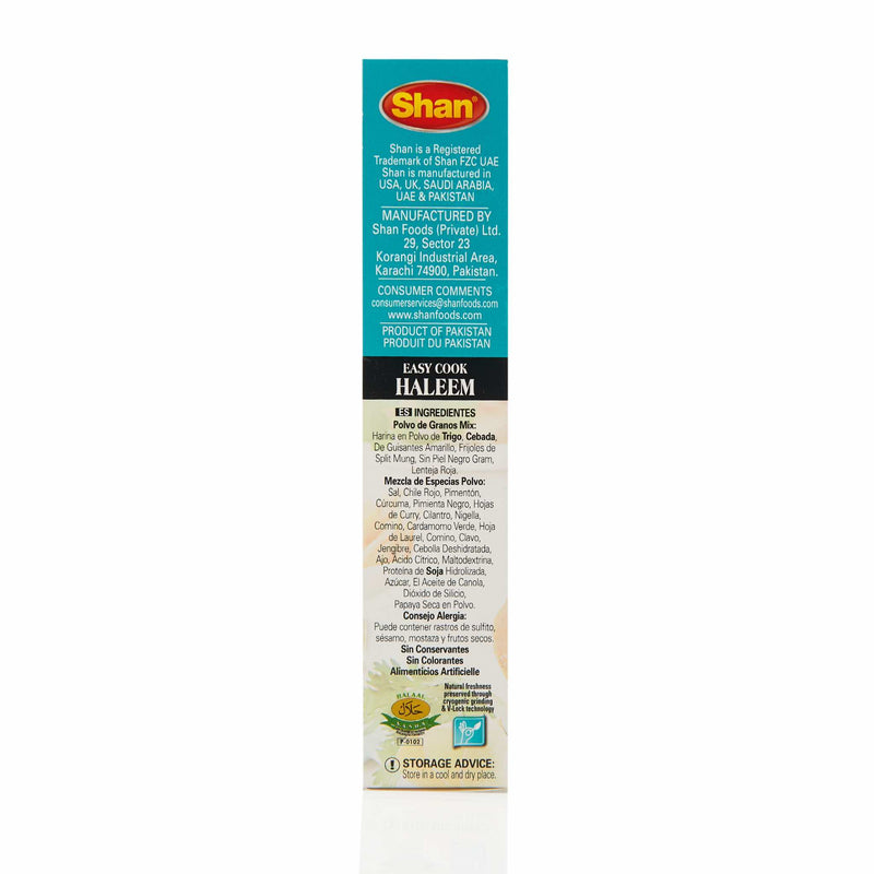 Shan Easy Cook Haleem Mix - Ingredients