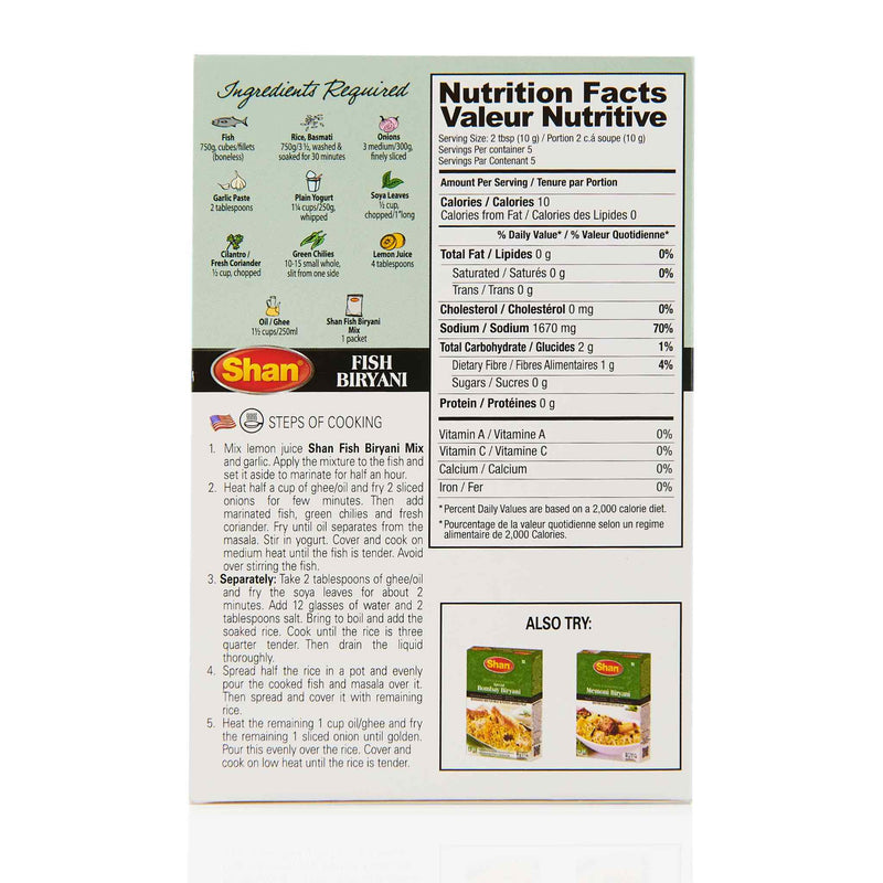 Shan Fish Biryani Recipe Mix - Directions