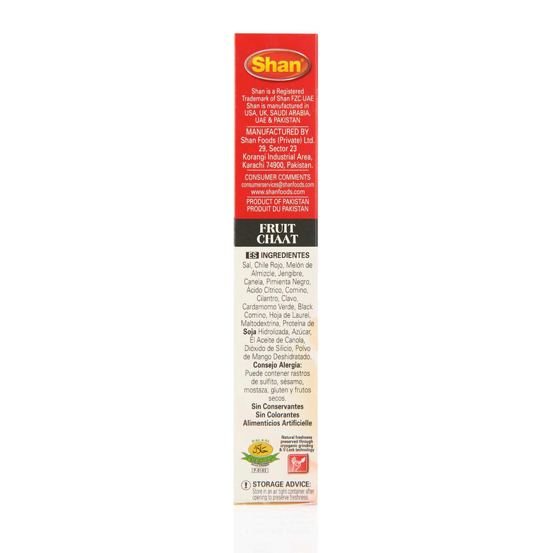 Shan Fruit Chaat Mix - Ingredients