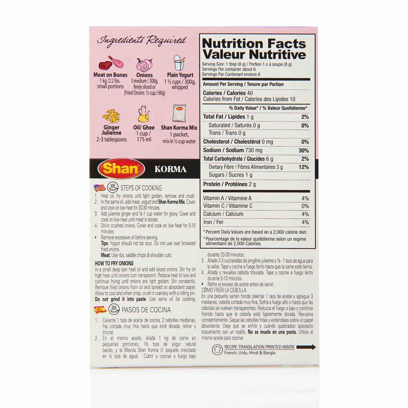 Shan Korma Recipe - Directions