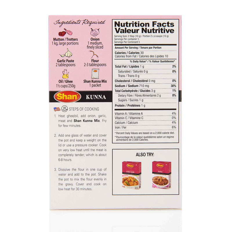 Shan Kunna Recipe - Directions