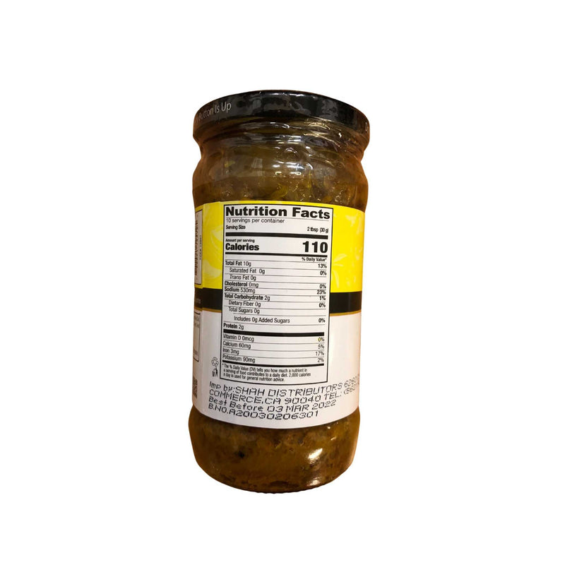 Shan Lemon Pickle - Nutrition