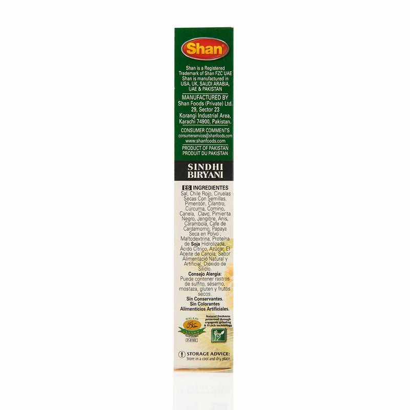 Shan Sindhi Biryani Recipe Mix - Ingredients