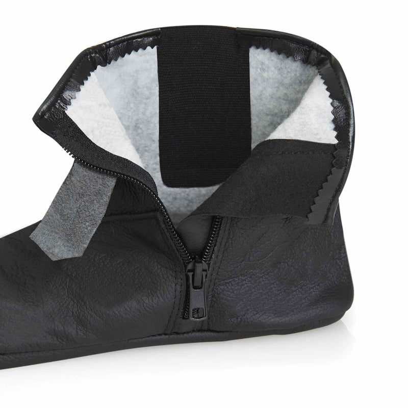 Easy Wear Sheep Leather Socks with White Fur