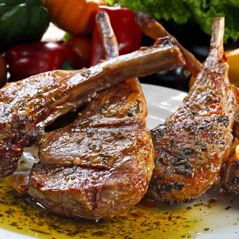 Zabiha Halal Lamb Rib Chops - Cooked
