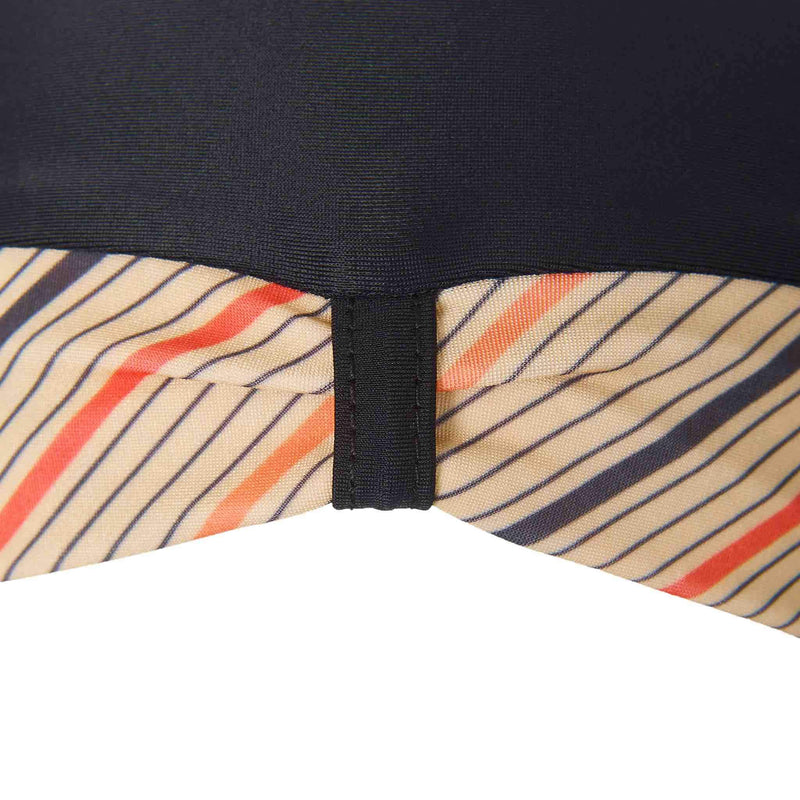 Brown Patterend Burkini Swimwear - Hijab Detail