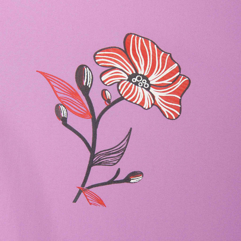 Purple Floral Burkini Swimwear - Detail