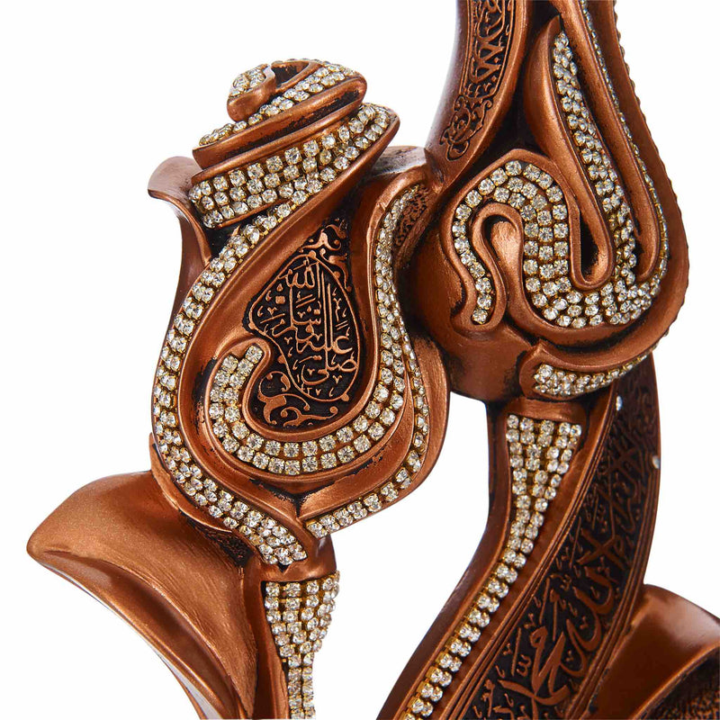 Table Art in Red Metallic - Kalima