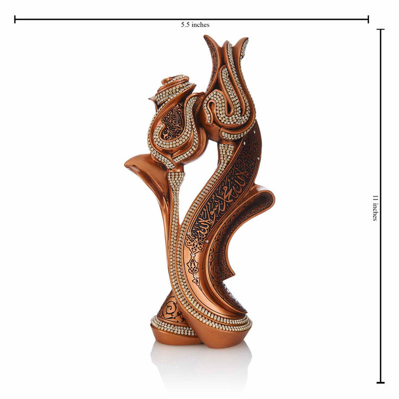 Table Art in Red Metallic - Kalima