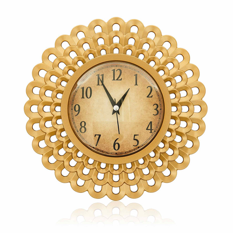 3 Piece Allah and Muhammad S.A.W. Golden Wall Clock