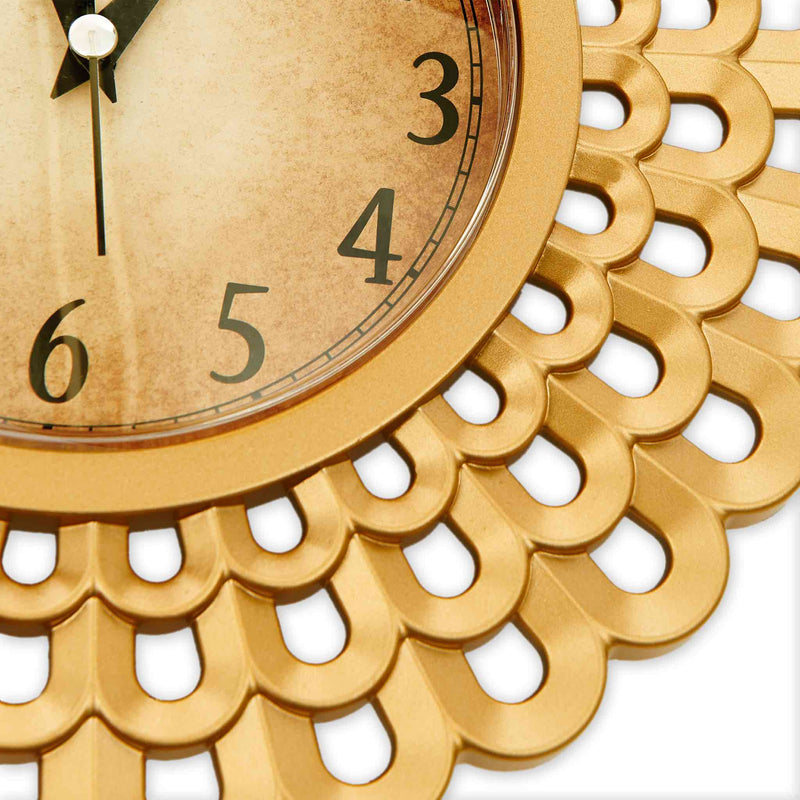 3 Piece Allah and Muhammad S.A.W. Golden Wall Clock