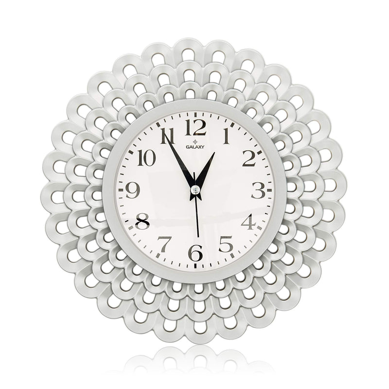3 Piece Allah and Muhammad S.A.W. Silver Wall Clock