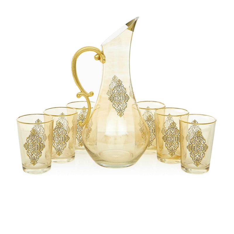 Gilded Gold Filigree Water Serving Set - Front 2