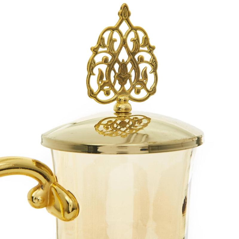 Rose Patterened Water Serving Set - Lid Detail