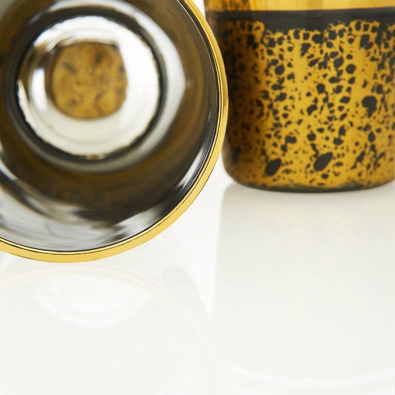 Vintage Black and Golden Turkish Drink Serving Set