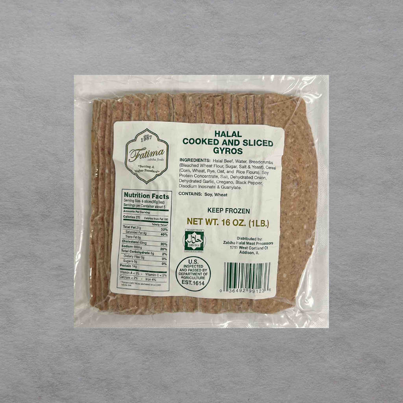 Zabiha Halal Beef Gyro Strips - 5