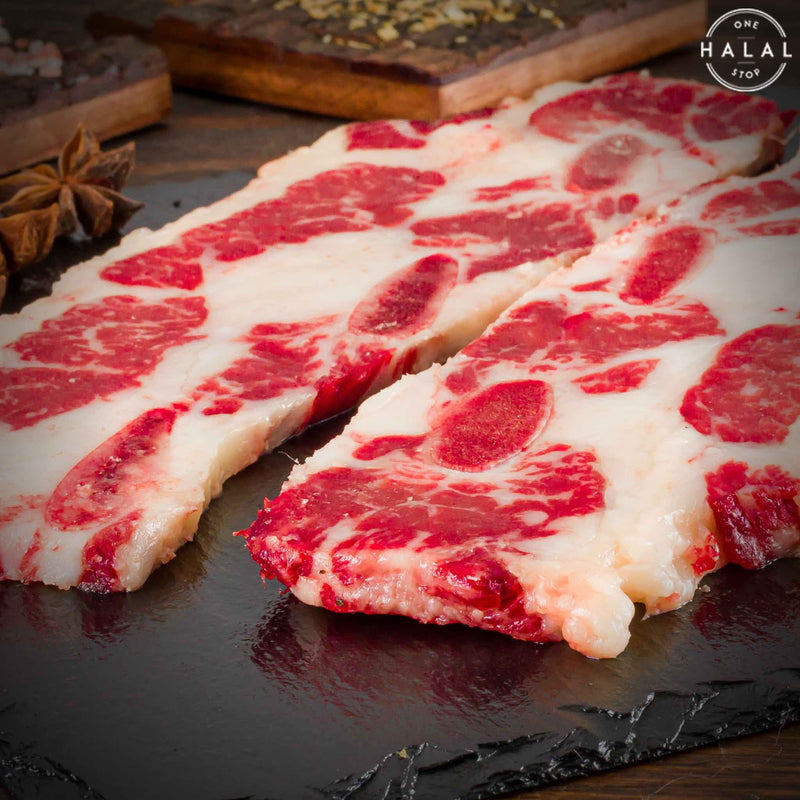 Zabiha Halal Full Blood Wagyu Flanken Korean Ribs - 1