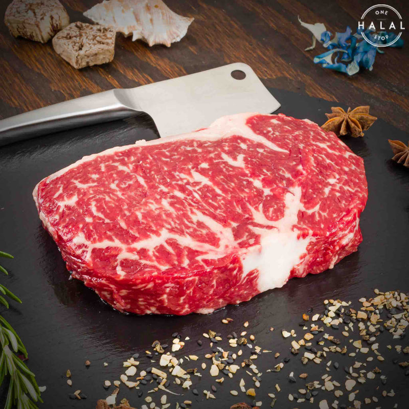 Zabiha Halal Full Blood Wagyu Ribeye Steak - 1