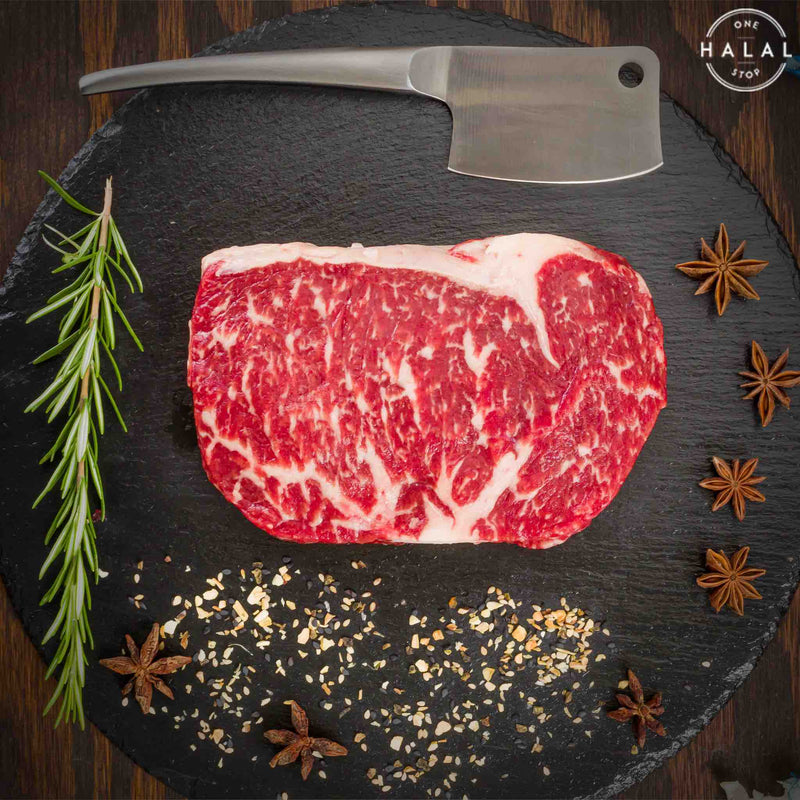 Zabiha Halal Full Blood Wagyu Ribeye Steak - 4
