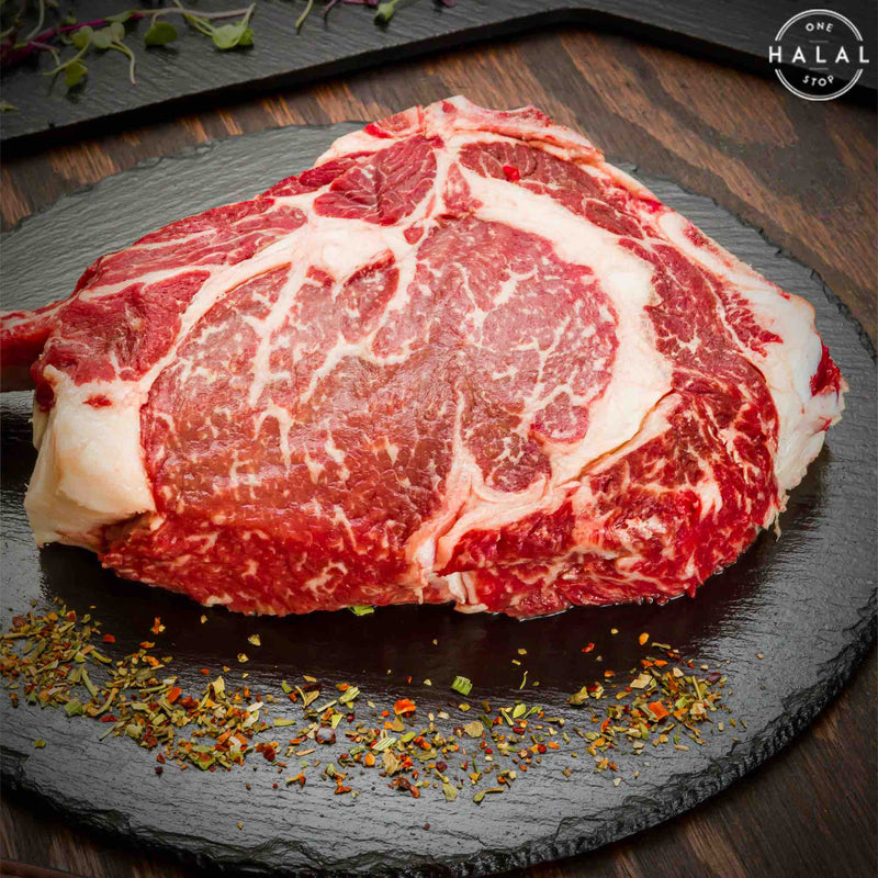 Zabiha Halal Full Blood Wagyu Tomahawk Steak - 1