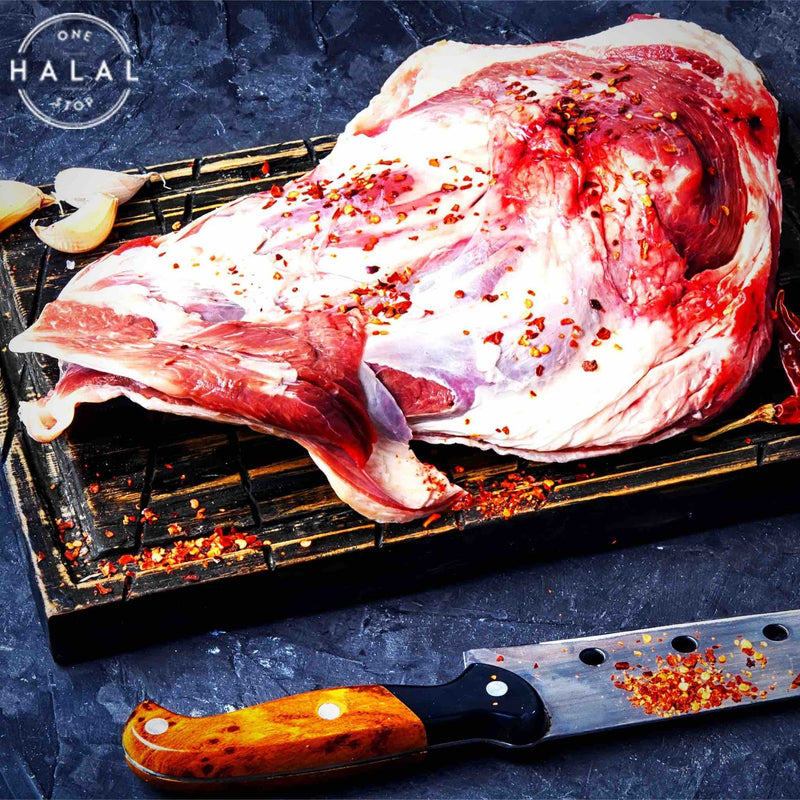 zabiha halal lamb shoulder whole