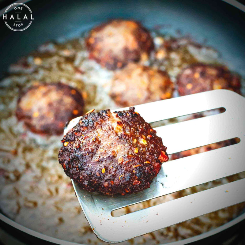 Zabiha Halal Peshawari Chapli Kabab - Frying