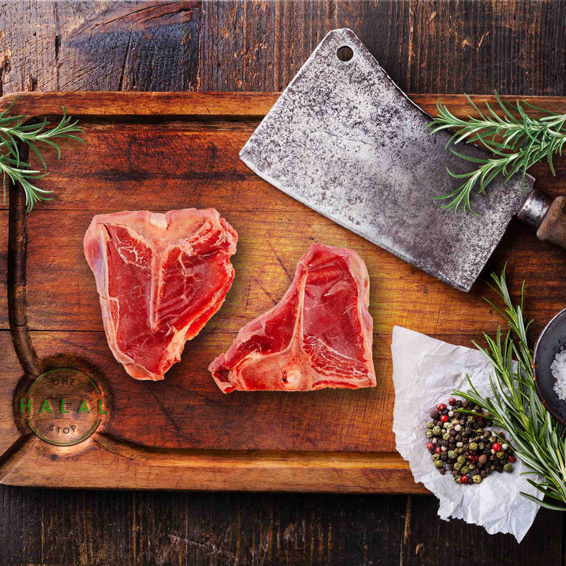 Zabiha Halal Veal Loin Chops - Front