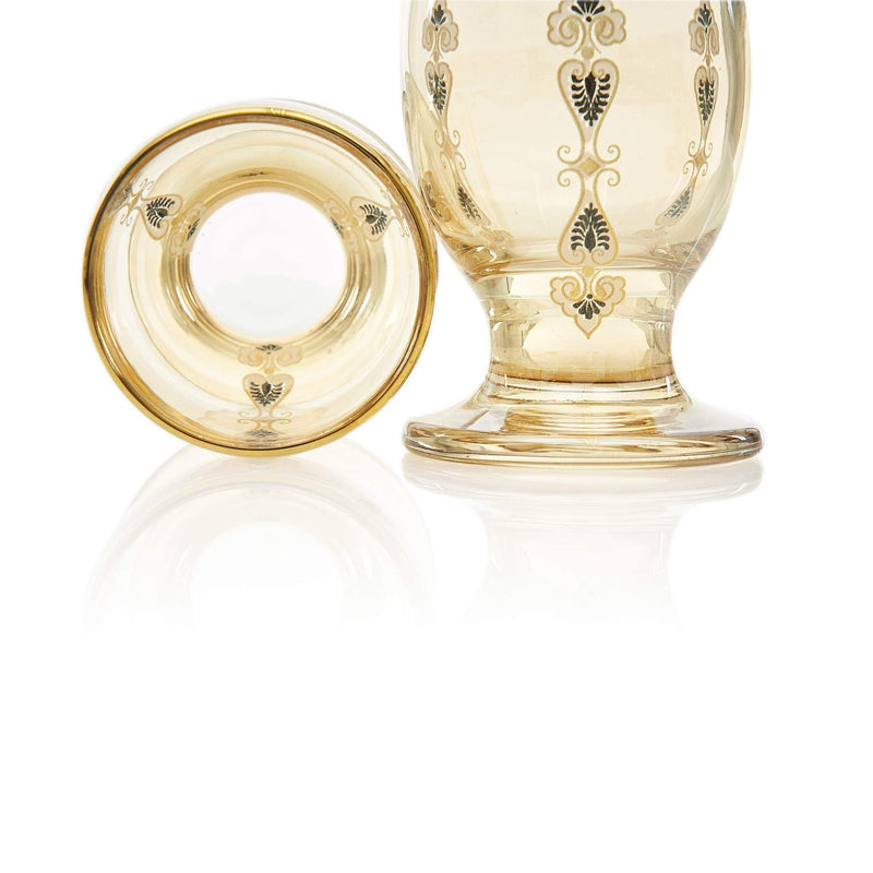 Black and Golden Paisley Zamzam set - Glass