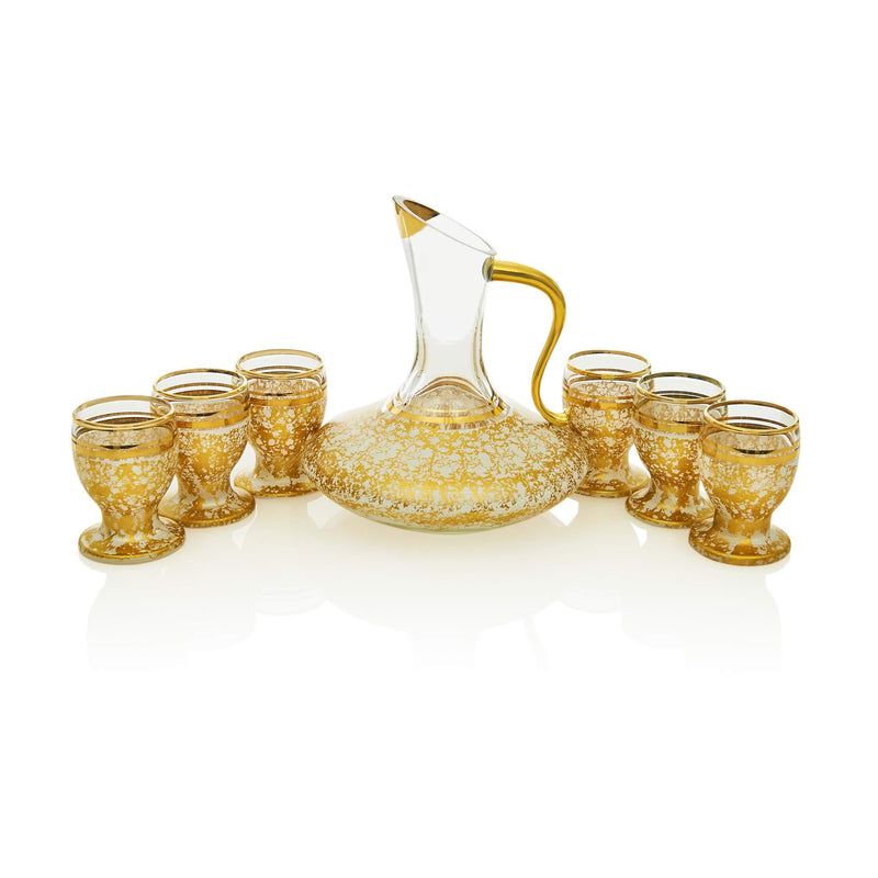 Vintage White and Golden Zamzam Set - Front 2