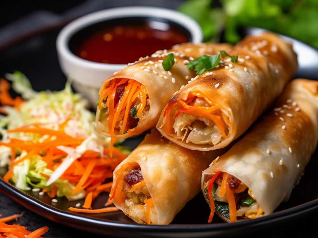 Veg Spring Rolls (Deep Fried and Air Fried) - My Food Story