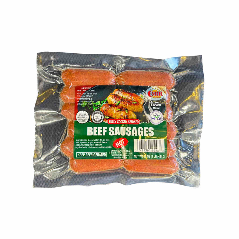 Halal Beef Sausage - Hot