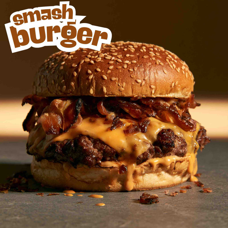 Smoked Beef Bacon Bits Smash Burger