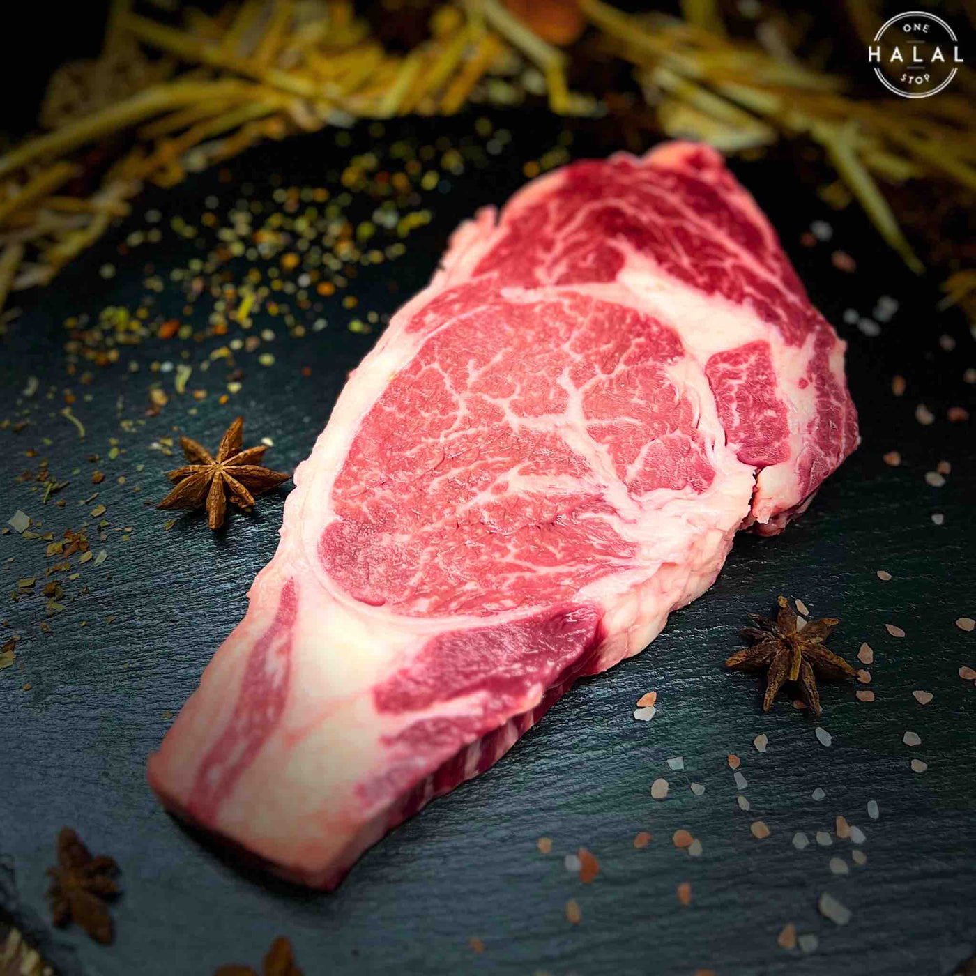 USDA Prime Ribeye Steak – One Stop Halal