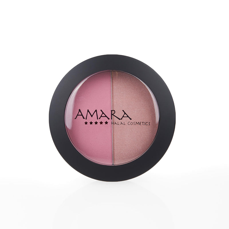 Amara Press Blush & Bronzer - Pink Porcelain Closed 