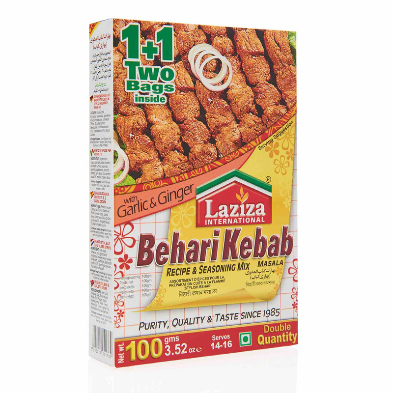 Laziza Behari Kebab Recipe Mix - Front