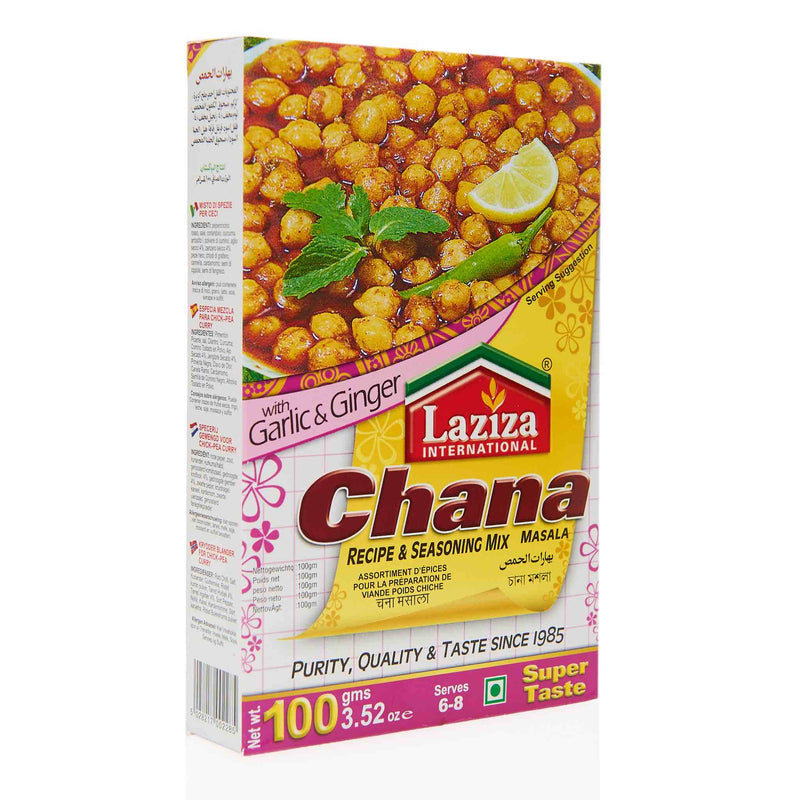 Laziza Chana Masala Recipe Mix - Front