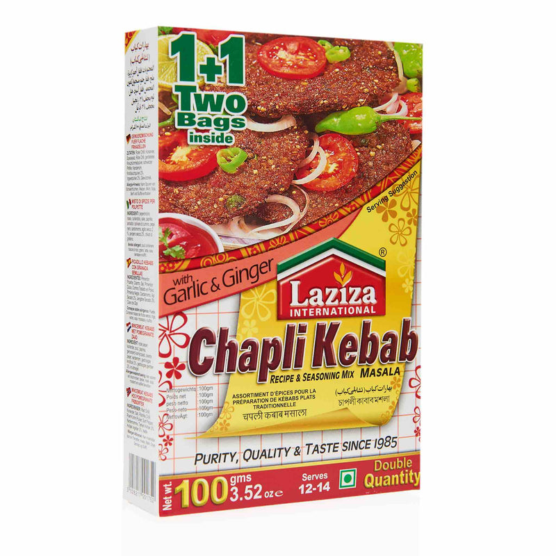 Laziza Chapli Kebab Recipe Mix - Front