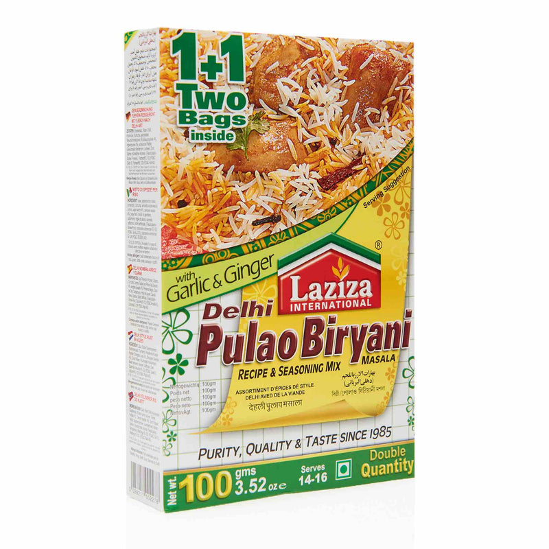 Laziza Delhi Pulao Biryani Recipe Mix - Front
