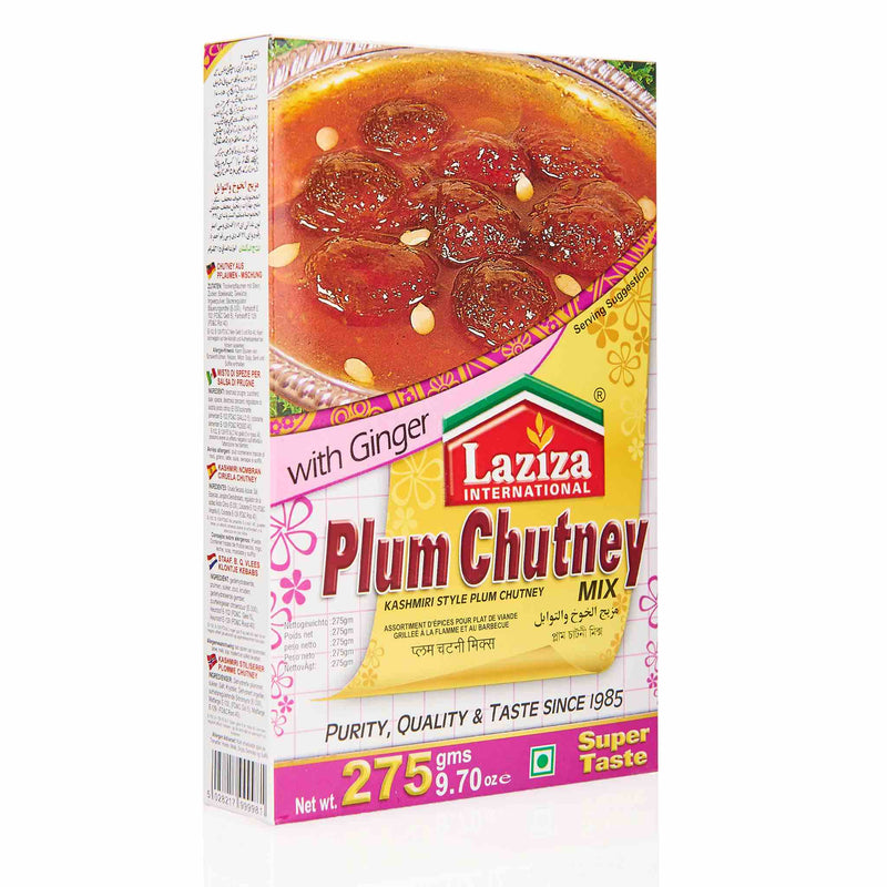 Laziza Plum Chutney Recipe Mix - Front