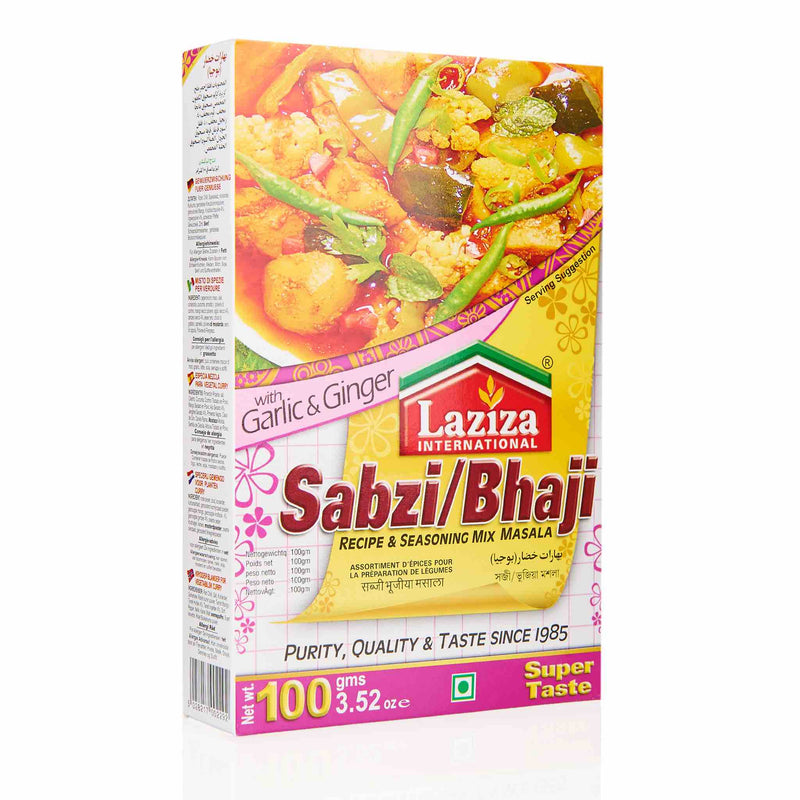 Laziza Sabzi Bhaji Recipe Mix - Front