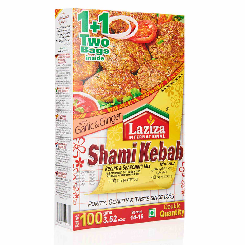 Laziza Shami Kebab Recipe Mix - Front